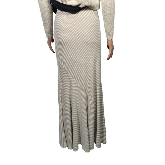Cato Women's Beige and White Striped Stretchy Maxi Skirt in a Size Large - Picture 5 of 11
